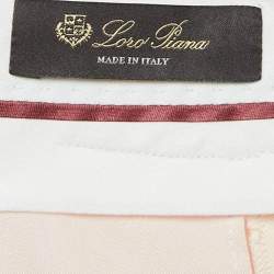 Pre Owned Loro Piana Light Pink Straight Leg Trousers M