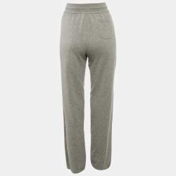 Pre Owned Loro Piana Grey Cashmere Knit joggers M