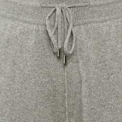 Pre Owned Loro Piana Grey Cashmere Knit joggers M