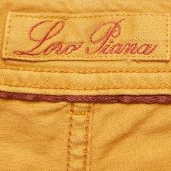 Pre Owned Loro Piana Mustard Yellow Denim Jeans M