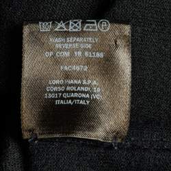 Pre Owned Loro Piana Black Cashmere Turtle Neck Sweater L