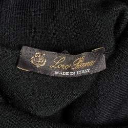 Pre Owned Loro Piana Black Cashmere Turtle Neck Sweater L