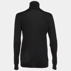 Pre Owned Loro Piana Black Cashmere Turtle Neck Sweater L