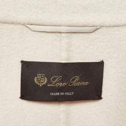 Pre Owned Loro Piana Pink Cashmere Single breasted Coat M