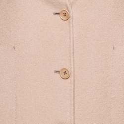 Pre Owned Loro Piana Pink Cashmere Single breasted Coat M