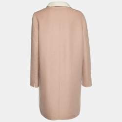 Pre Owned Loro Piana Pink Cashmere Single breasted Coat M