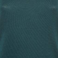 Pre Owned Loro Piana Blue Silk Blend Knit Sleeveless Top M