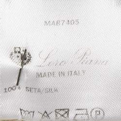 Loro Piana Light Beige Rib Knit Silk Top S