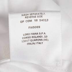 Pre Owned Loro Piana White Cotton Jersey Crew Neck T-Shirt XS