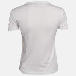 Pre Owned Loro Piana White Cotton Jersey Crew Neck T-Shirt XS