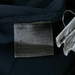 Pre Owned Loro Piana Navy Blue Cotton Crew Neck T-Shirt S