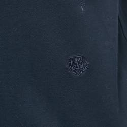Pre Owned Loro Piana Navy Blue Cotton Crew Neck T-Shirt S