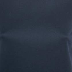 Pre Owned Loro Piana Navy Blue Cotton Crew Neck T-Shirt S