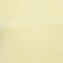 Pre Owned Loro Piana Yellow Silk Blend Boat Neck Pullover S