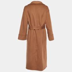 Loro Piana Brown Baby Cashmere Belted Long Coat S