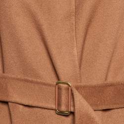 Loro Piana Brown Baby Cashmere Belted Long Coat S