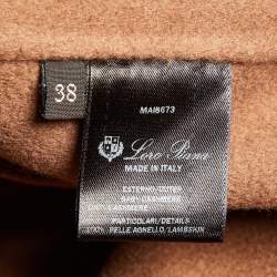Loro Piana Brown Baby Cashmere Belted Long Coat S
