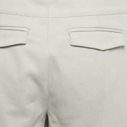 Loro Piana Grey Cotton Slim Fit Trousers M