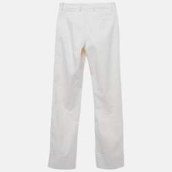 Loro Piana Off White Cotton Trousers S