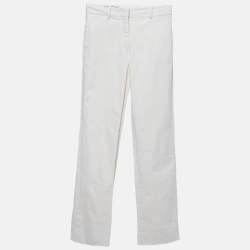 Loro Piana Off White Cotton Trousers S