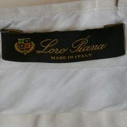 Loro Piana Off White Cotton Trousers S