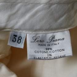 Loro Piana Off White Cotton Trousers S