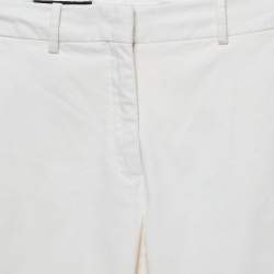 Loro Piana Off White Cotton Trousers S