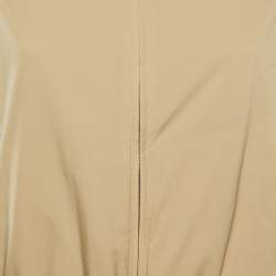 Pre Owned Loro Piana Beige Nylon & Cashmere Reversible Storm System Bomber Jacket XS