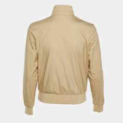 Pre Owned Loro Piana Beige Nylon & Cashmere Reversible Storm System Bomber Jacket XS