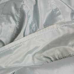Pre Owned Loro Piana Light Blue Silk Voyager Jacket S