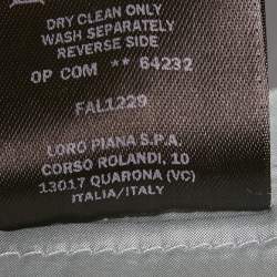 Pre Owned Loro Piana Light Blue Silk Voyager Jacket S