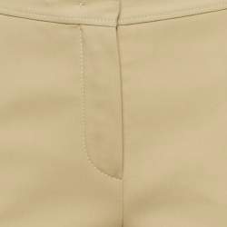 Pre Owned Loro Piana Beige Cotton Straight Leg Trouser S