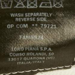 Pre Owned Loro Piana White Denim Wide Leg Jeans S Waist 25"