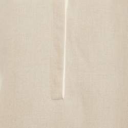 Pre Owned Loro Piana Beige Linen Shift Dress M