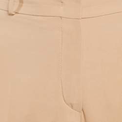 Pre Owned Loro Piana Beige Silk Wide-Leg Trousers L