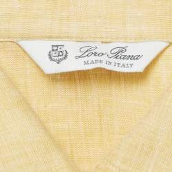 Pre Owned Loro Piana Yellow Linen Neo André Shirt M