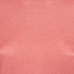 Pre Owned Loro Piana Pink Silk Knit Crewneck Sweater S