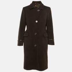 Pre Owned Loro Piana Brown Cashmere Long Coat L