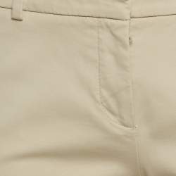 Pre Owned Loro Piana Beige Gabardine Formal Trousers S