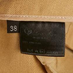 Pre Owned Loro Piana Yellow Linen Flared Trousers S