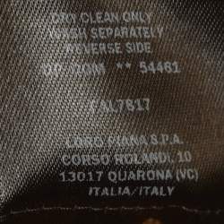 مملوكة مسبقًا Loro Piana Brown Knit Cashmere Ombre Midi Skirt S