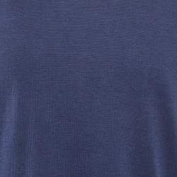 Pre Owned تي شيرت لورو بيانا بلو جيرسي برقبة دائرية مقاس متوسط