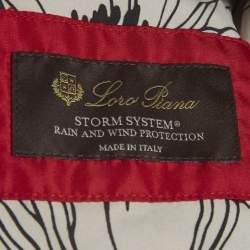 Pre Owned Loro Piana Red Synthetic Bomber Jacket S