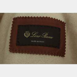 Pre Owned Loro Piana Leather Zip-Up Jacket