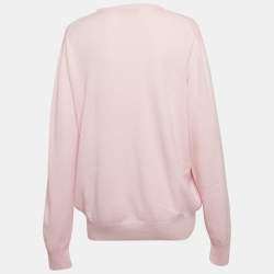 مملوكة مسبقًا Loro Piana Pink Knitted Sweaters XL