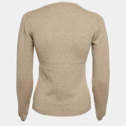 Pre Owned بلوفر لورو بيانا كشمير بيج ياقة V محبوك صغير