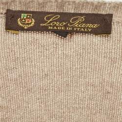 Pre Owned بلوفر لورو بيانا كشمير بيج ياقة V محبوك صغير