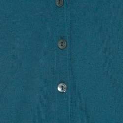 Pre Owned Loro Piana Jade Green Cashmere Button Front Cardigan L