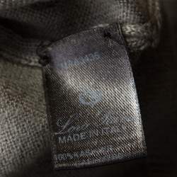 Pre Owned Loro Piana Slate Grey Cashmere Turtle Neck Sweater M