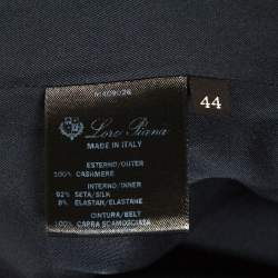 Pre Owned Loro Piana Grey Cashmere Long Sleeve Tunic M
